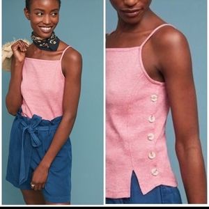 Meadow rue anthropologie buttoned tank